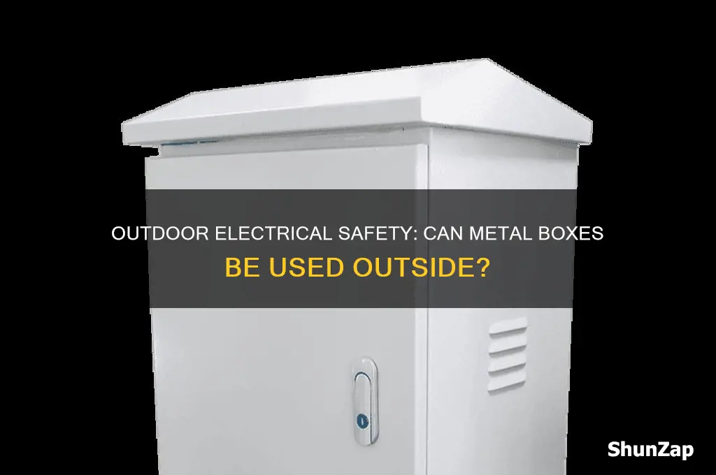 can you use metal electrical boxes outside