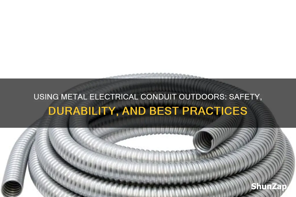 can you use metal electrical conduit outside