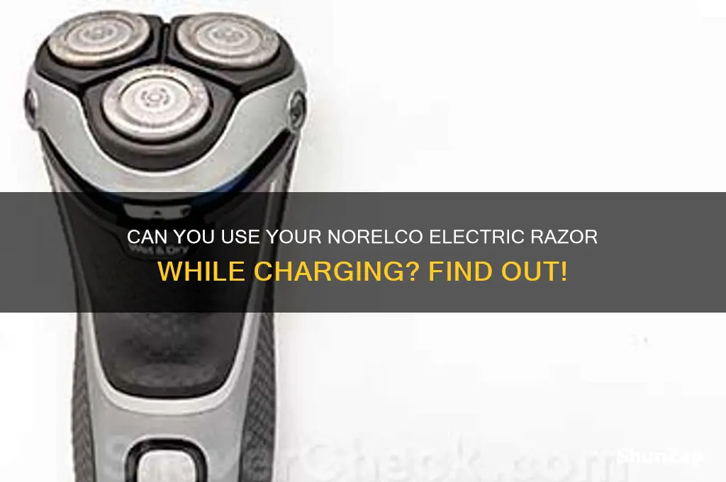 can you use my norelco electric razor while it