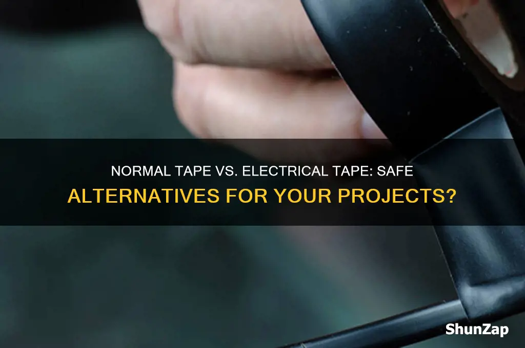 can you use normal tape instead of electrical tape