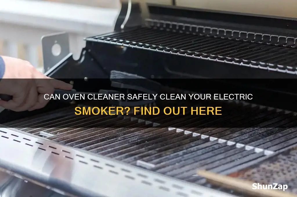 can you use oven cleaner on an electric smoker