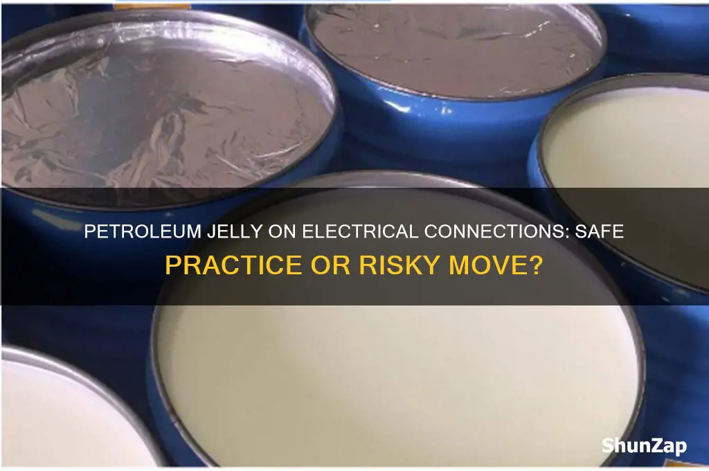 can you use petroleum jelly on electrical connections