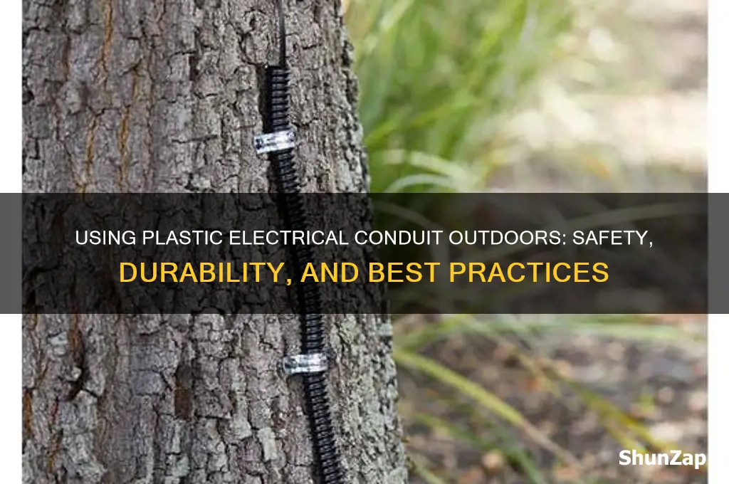 can you use plastic electrical conduit outside
