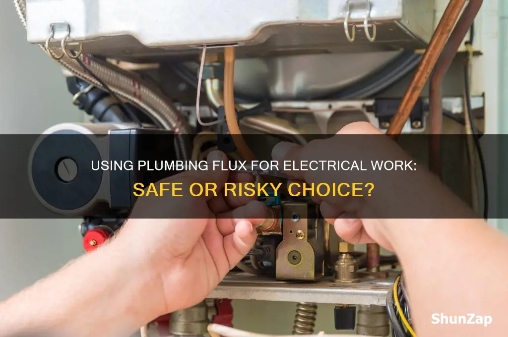 can you use plumbing flux for electrical