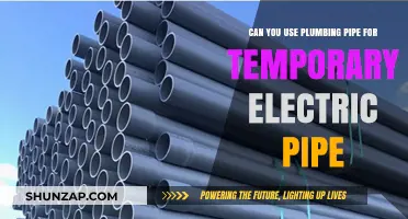 Using Plumbing Pipes for Temporary Electrical Wiring: Safe or Risky?