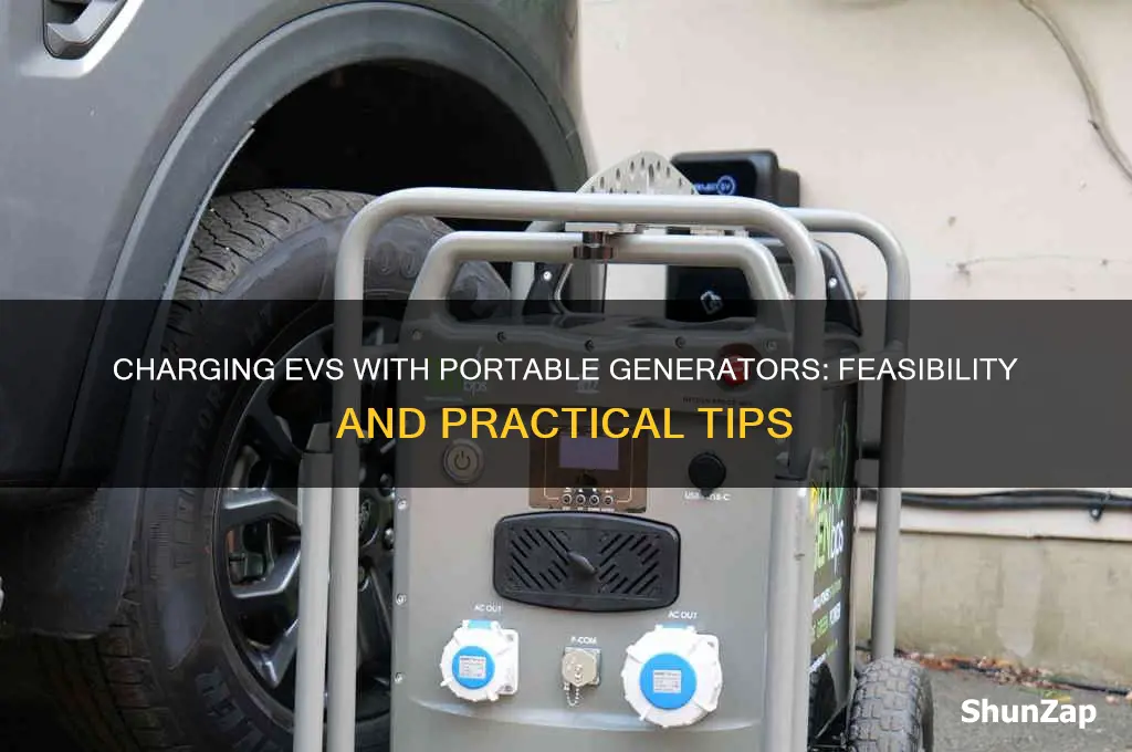 can you use portable generator to charge electric vehicle