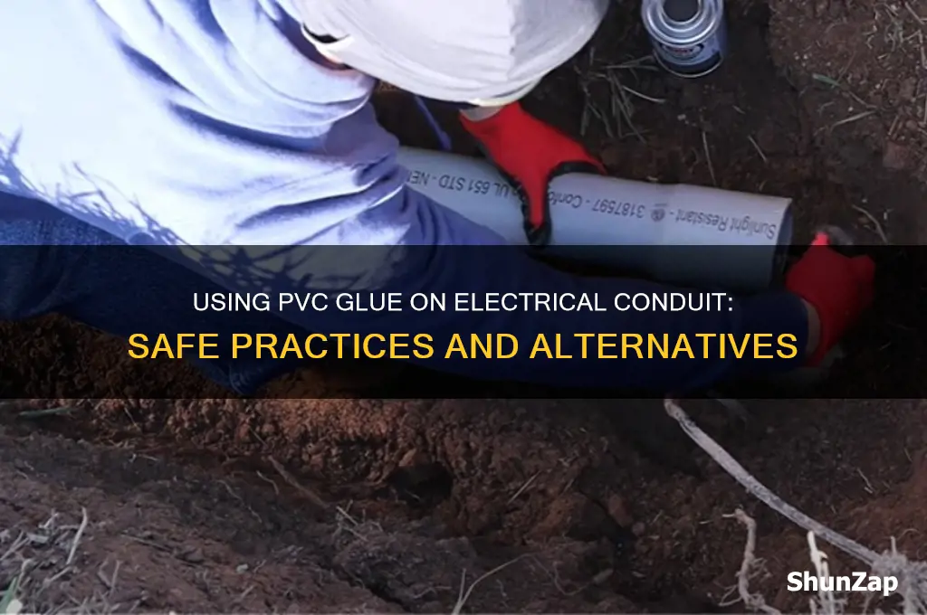 can you use pvc glue on electrical conduit