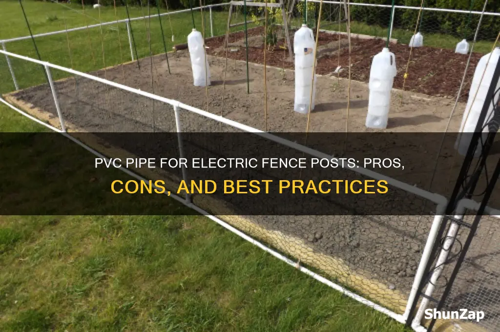 can you use pvc pipe for electric fence posts