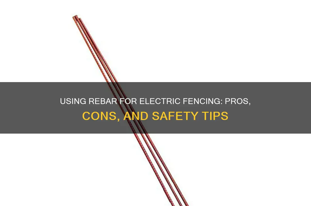 can you use rebar for electric fencing