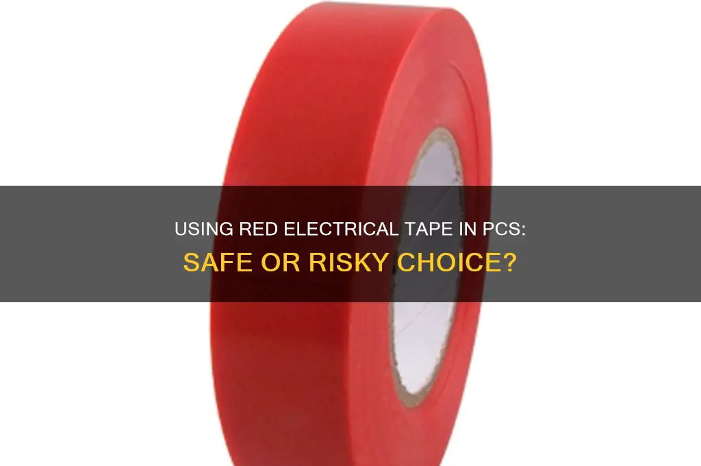 can you use red electrical tape in pcs