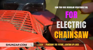 Using Regular Vegetable Oil in Electric Chainsaws: Safe or Risky?