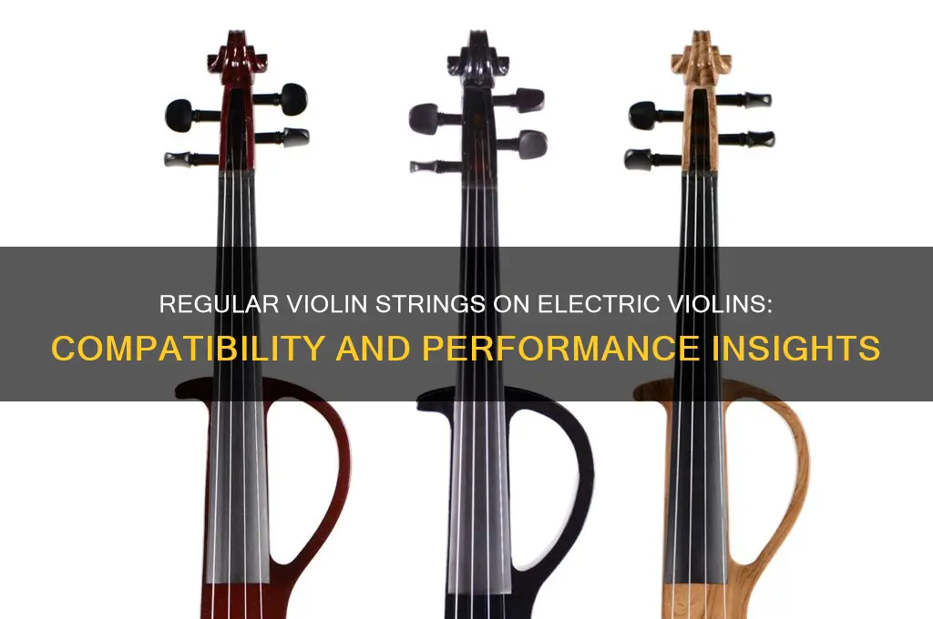 can you use regular violin strings on an electric violin