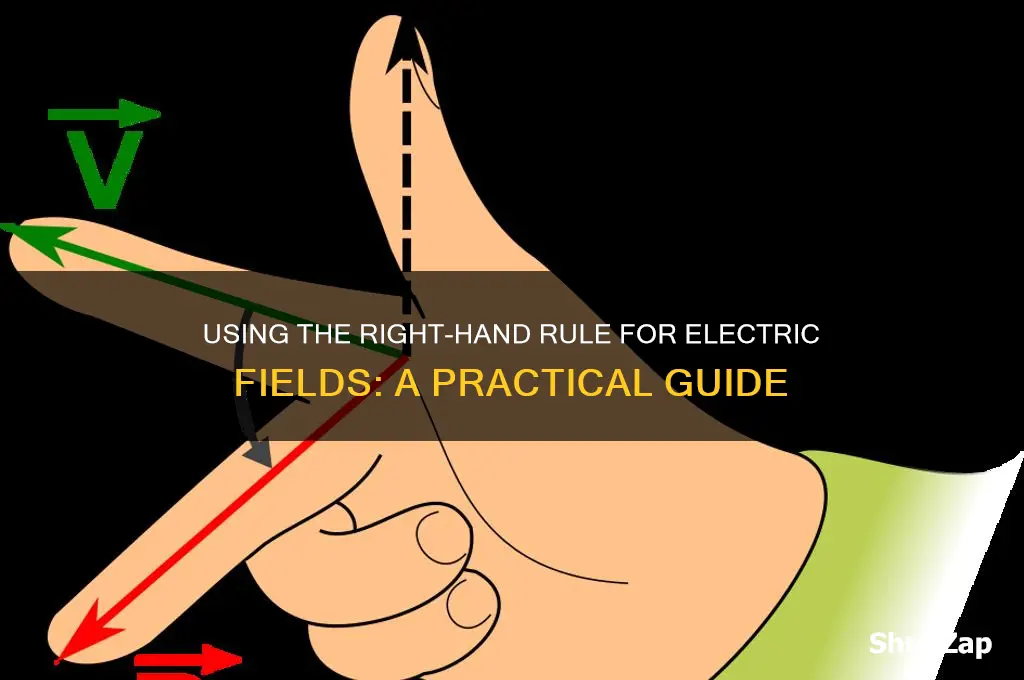 can you use right hand rule for electric field