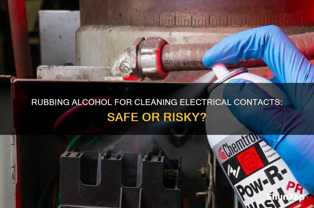 can you use rubbing alcohol to clean electrical contacts