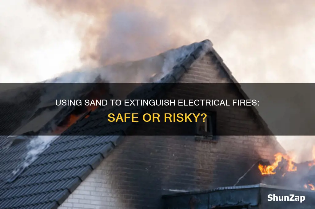 can you use sand to put out an electrical fire