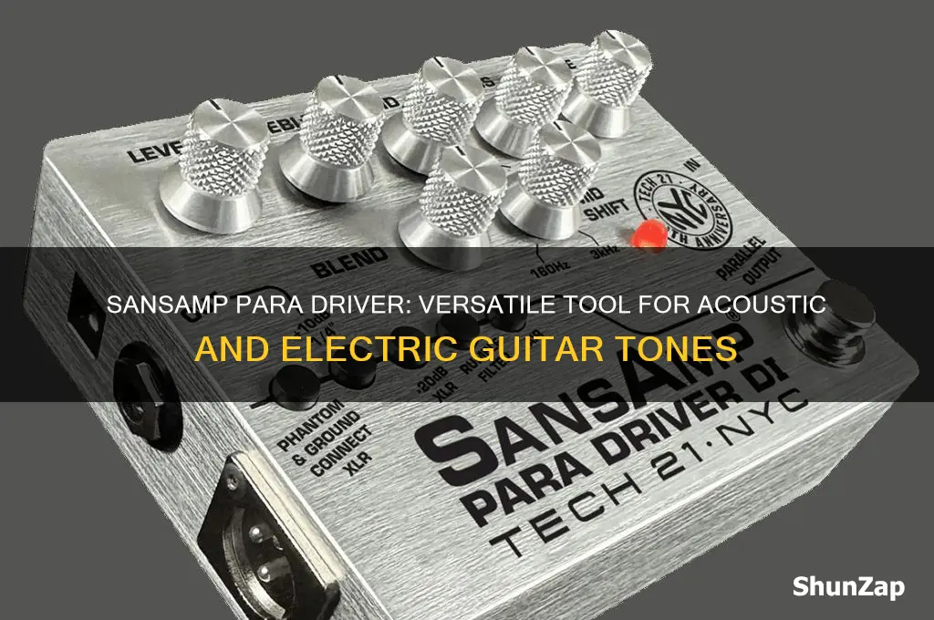 can you use sansamp para for both acoustic and electric