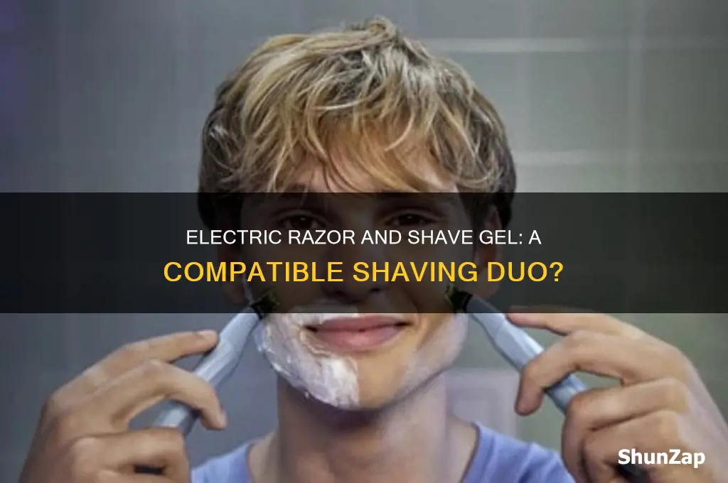can you use shave gel with an electric razor
