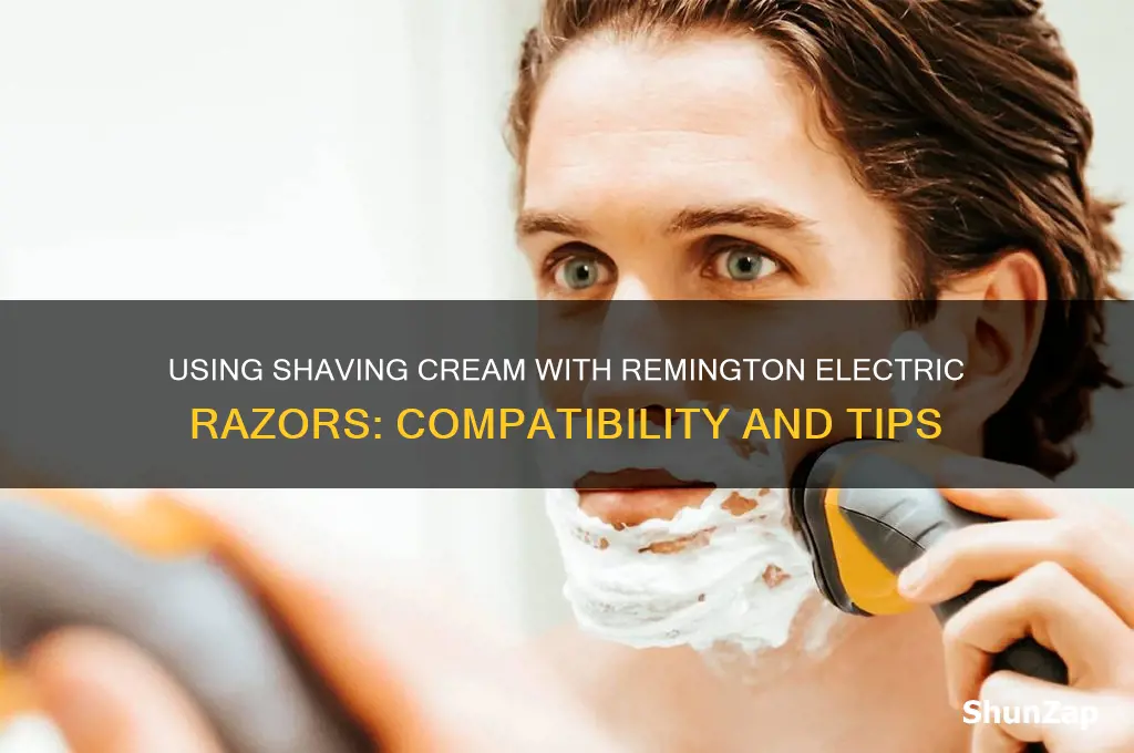 can you use shaving cream with a remington electric razor