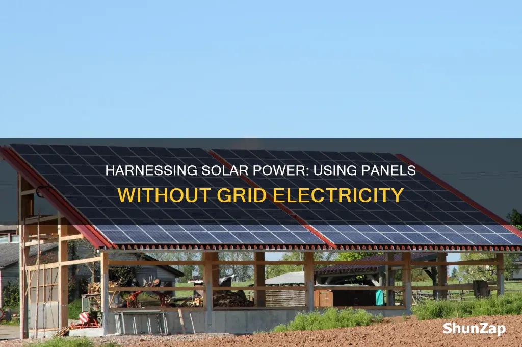can you use solar panels without electricity