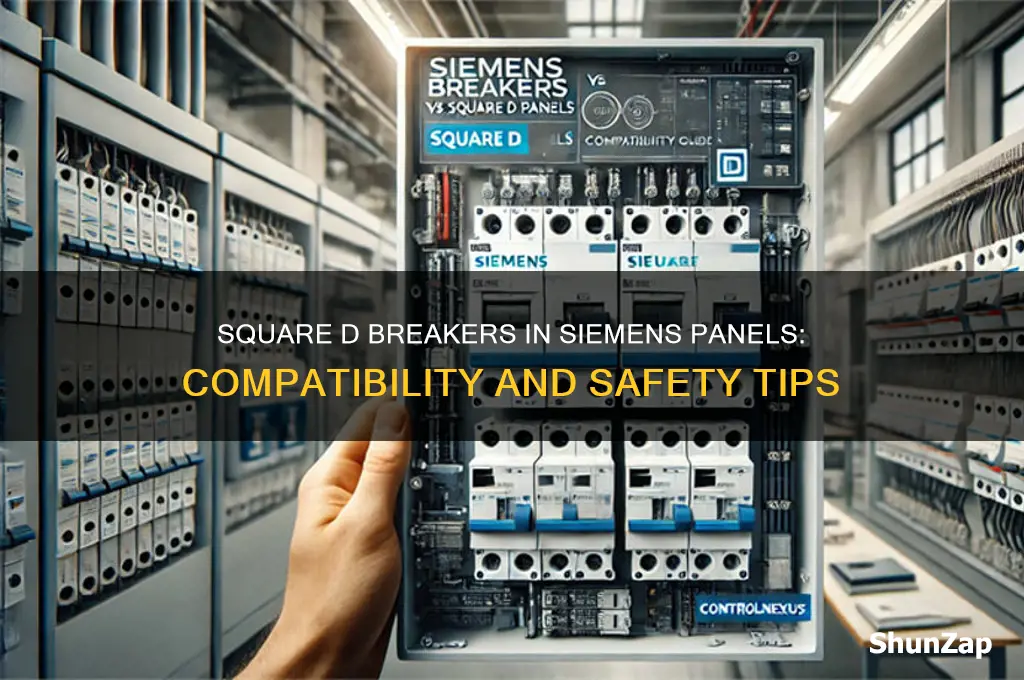 can you use square d breakers on siemens electric panel