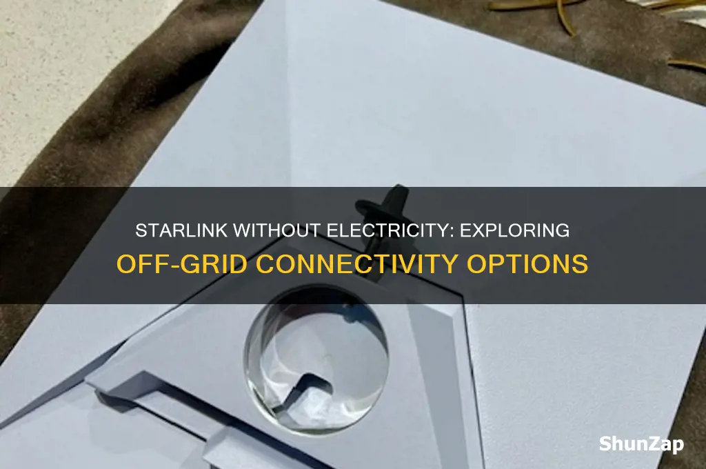 can you use starlink without electricity