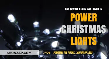 Powering Christmas Lights with Static Electricity: A Feasible Holiday Hack?