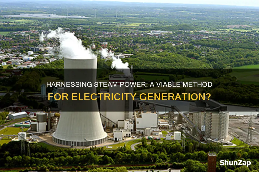 can you use steam power to generate electricity