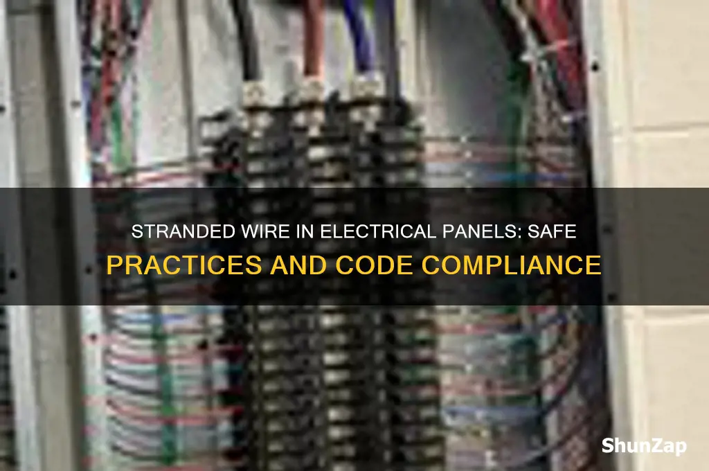 can you use stranded wire in an electrical panel