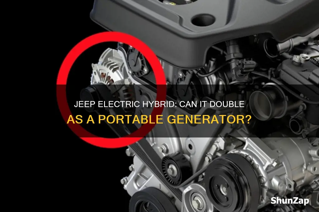 can you use the jeep electric hybrid as a generator