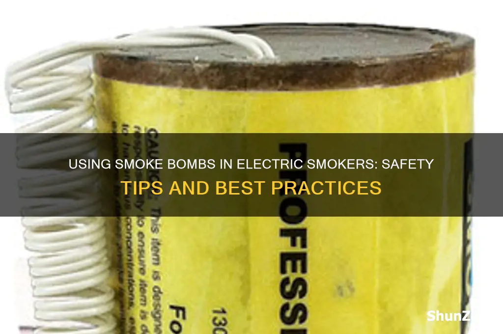 can you use the smoke bomb in electric smoker