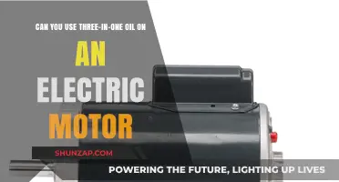 Using Three-in-One Oil on Electric Motors: Safe or Risky?