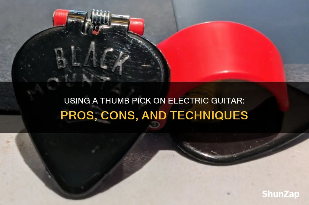 can you use thumb pick electric guitar