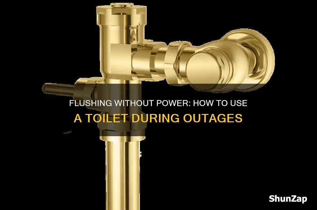 can you use toilet without electricity
