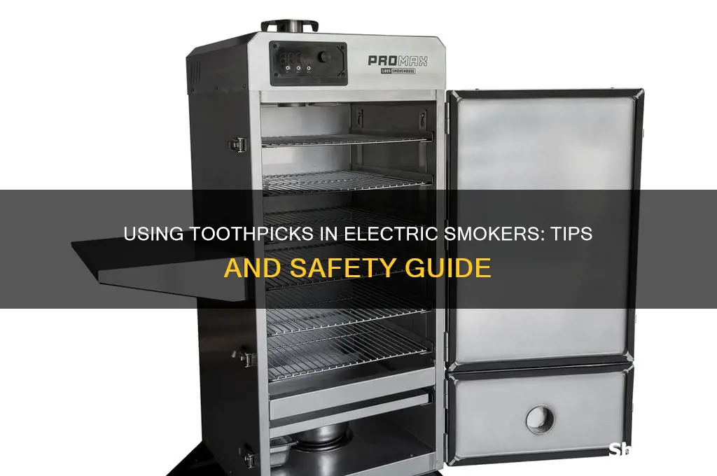 can you use toothpicks in an electric smoker