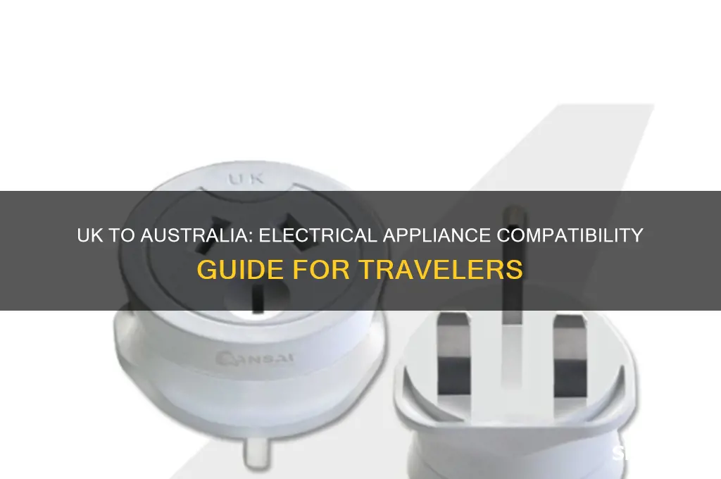 can you use uk electrical appliances in australia