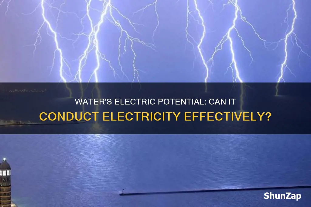 can you use water as a conductor of electricity