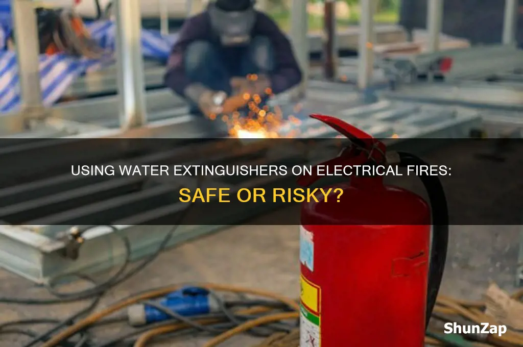 can you use water extinguisher on electrical fire