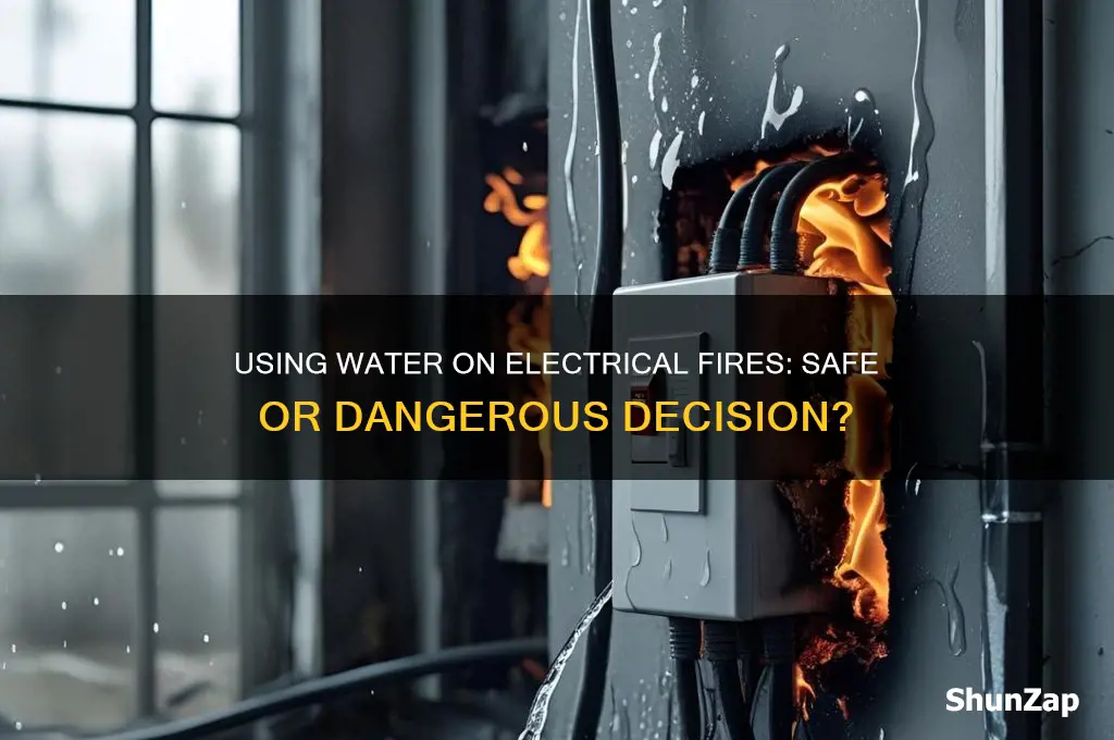 can you use water for electrical fire