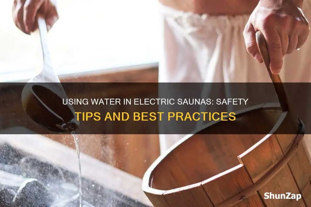 can you use water in an electric sauna