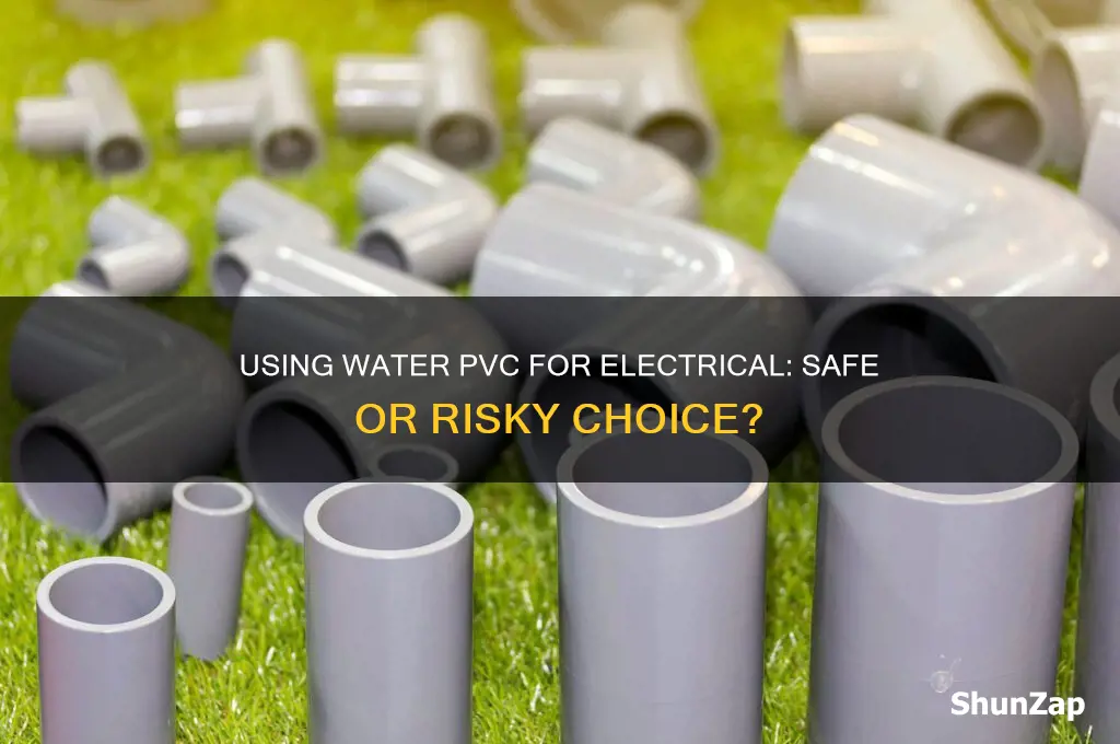 can you use water pvc for electrical