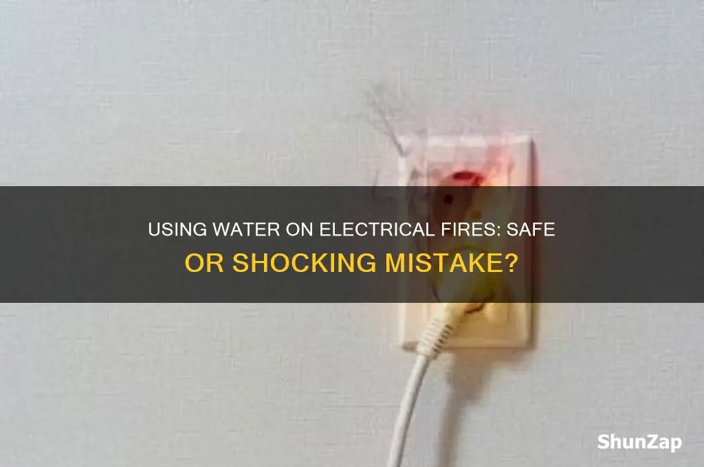 can you use water to put out an electrical fire