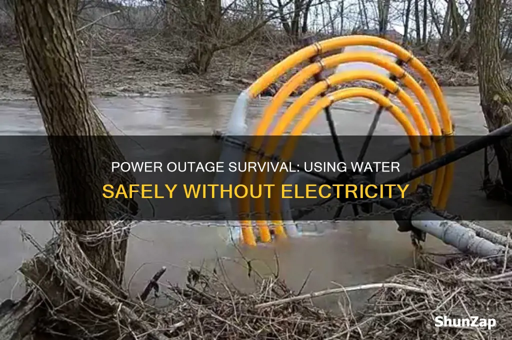 can you use water when electricity is out