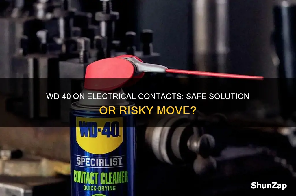 can you use wd-40 on electrical contacts