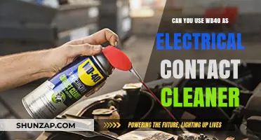 WD40 as Electrical Contact Cleaner: Safe and Effective Alternative?