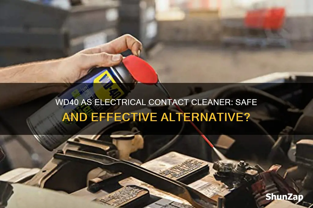 can you use wd40 as electrical contact cleaner