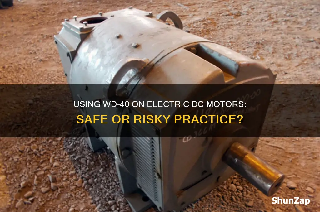 can you use wd40 on an electric dc motor