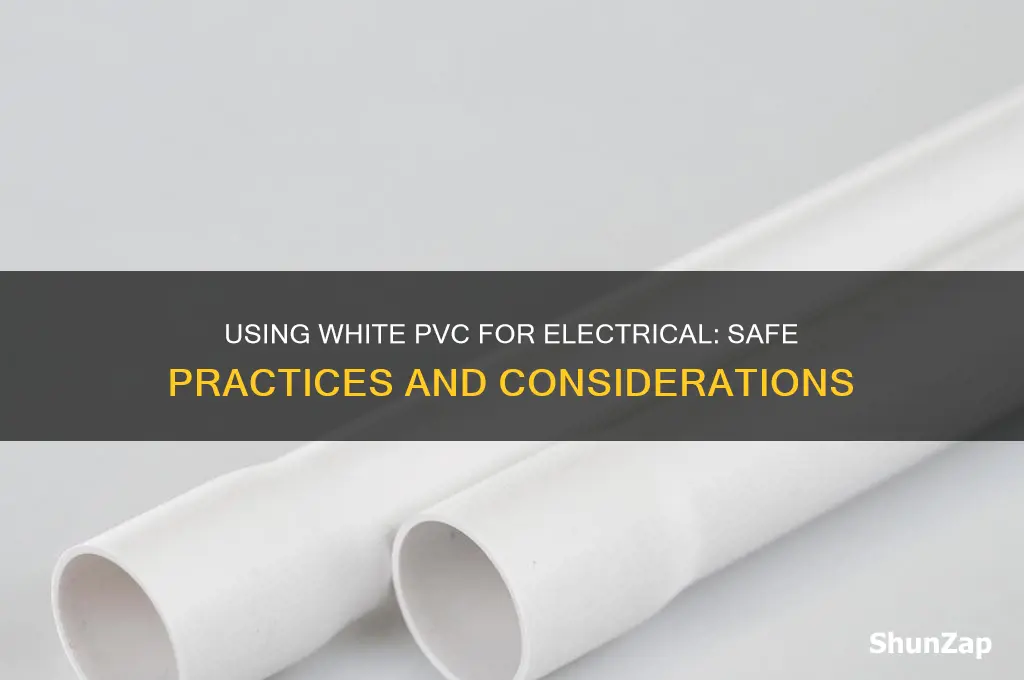 can you use white pvc for electrical