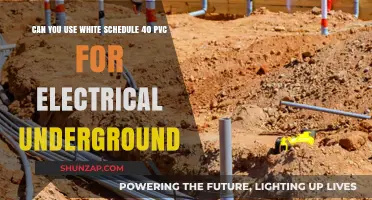Using White Schedule 40 PVC for Underground Electrical: Safe or Risky?