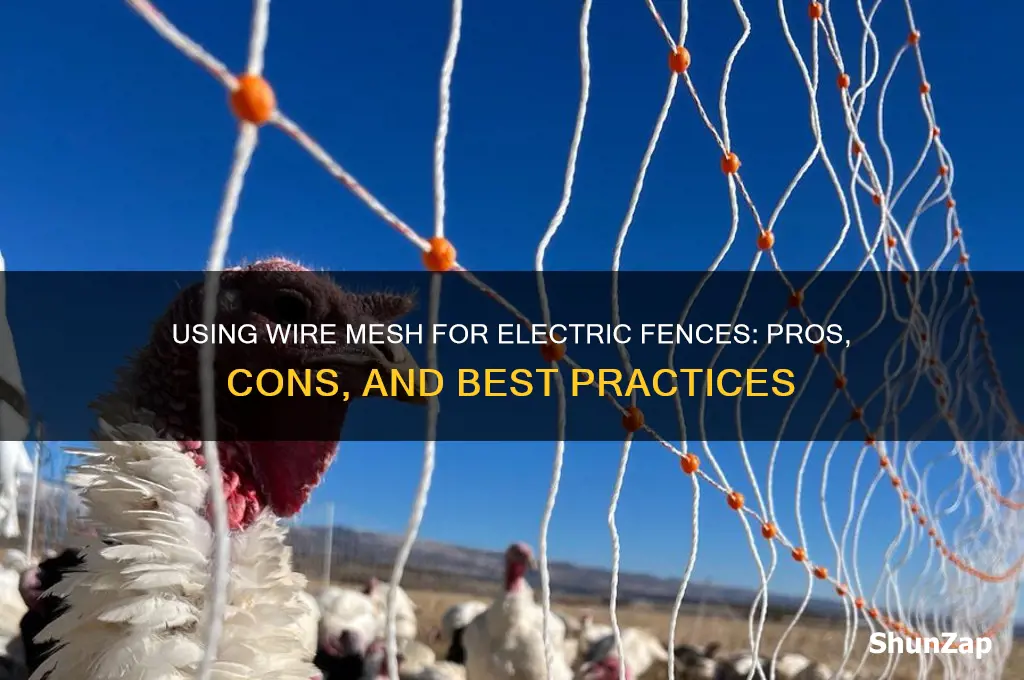 can you use wire mesh for electric fence