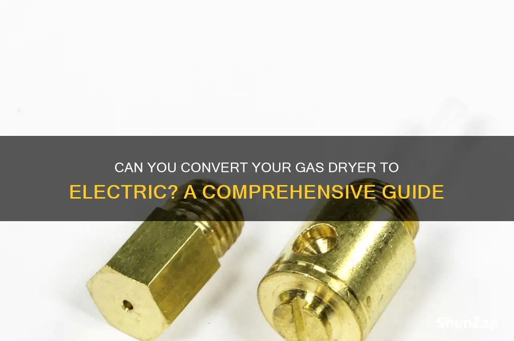 can you use your gas dryer to electric
